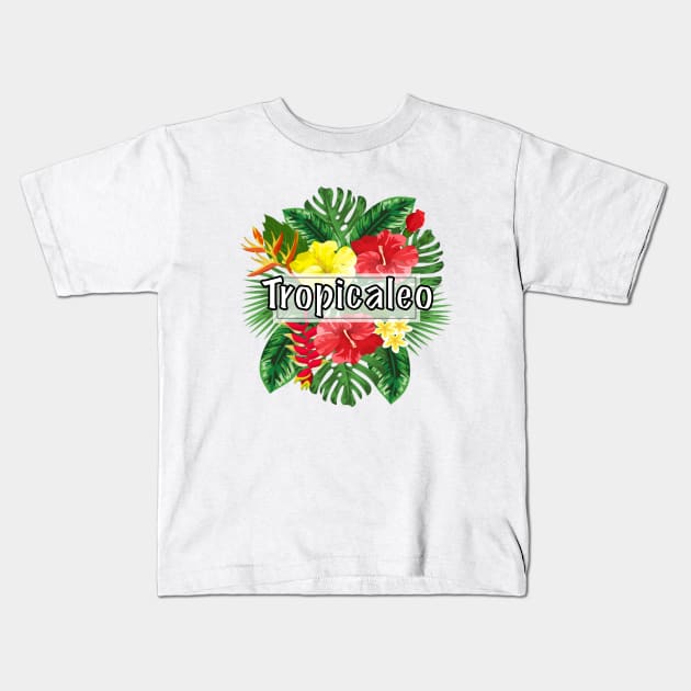 Latino Summer Vibes Kids T-Shirt by AestheticStreak